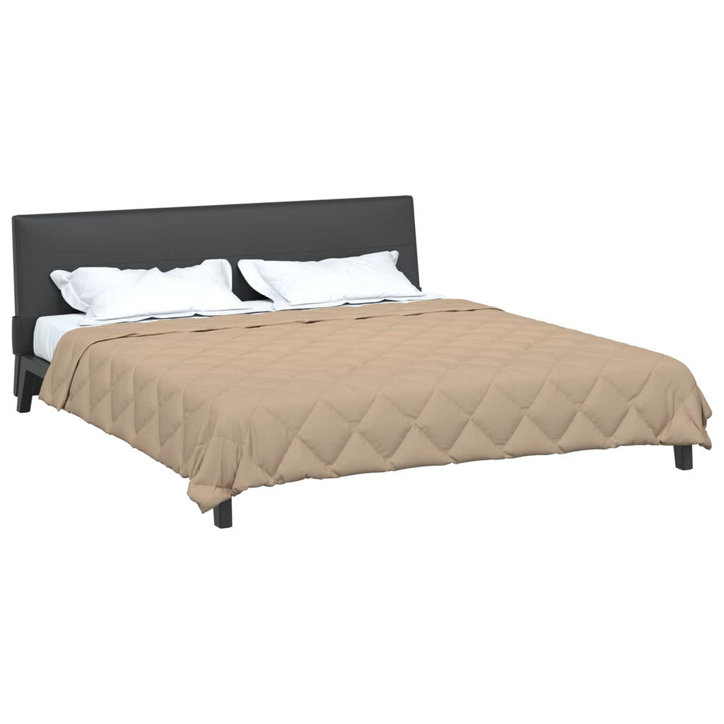 Sommerdecke Taupe 220 x 200 cm Mikrofaser
