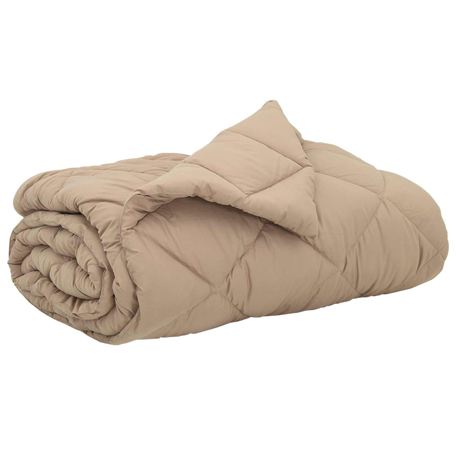 Sommerdecke Taupe 220 x 260 cm Mikrofaser