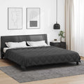 Ganzjahresbettdecke Anthrazit 220 x 240 cm Mikrofaser