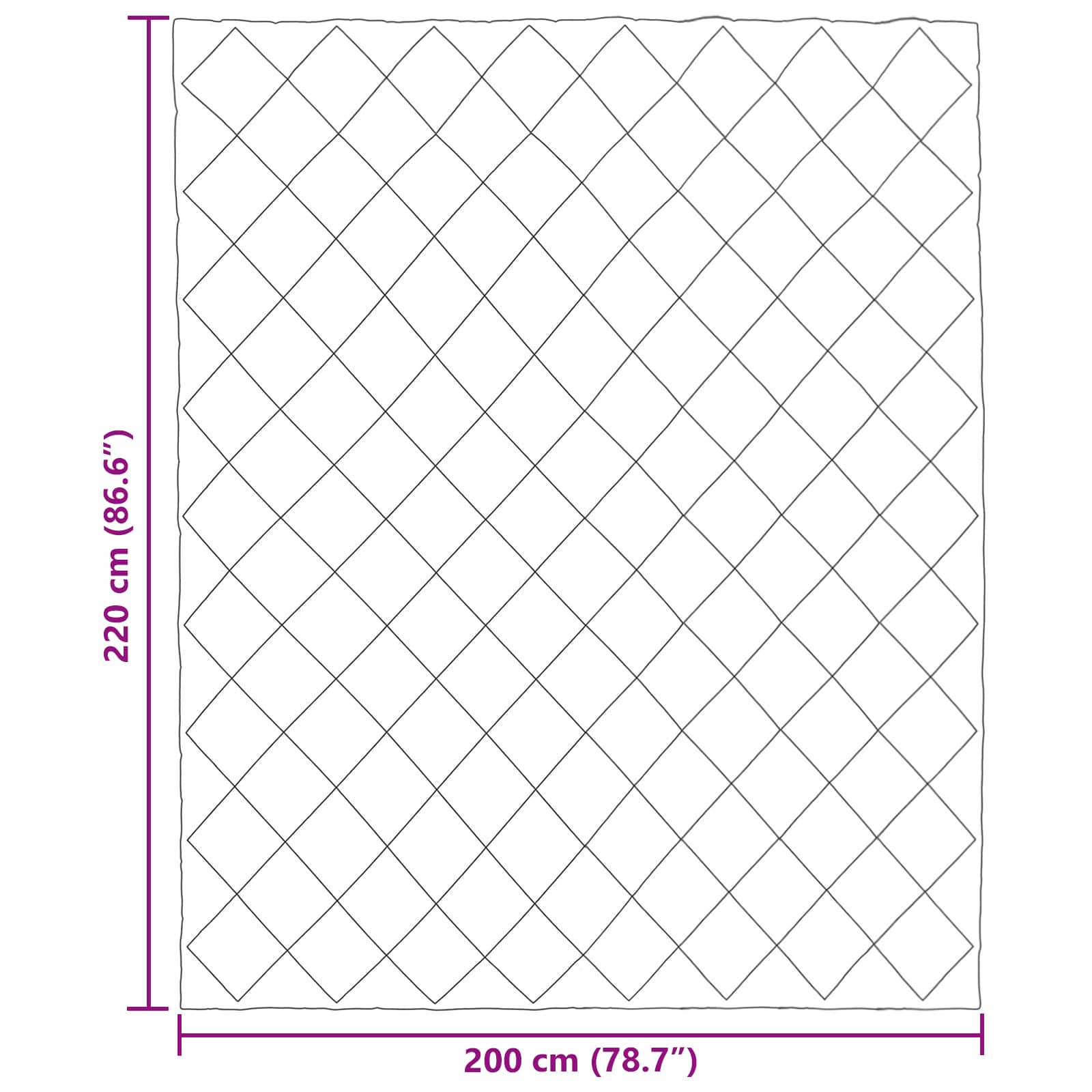 Ganzjahresbettdecke Anthrazit und Taupe 200 x 220 cm Mikrofaser