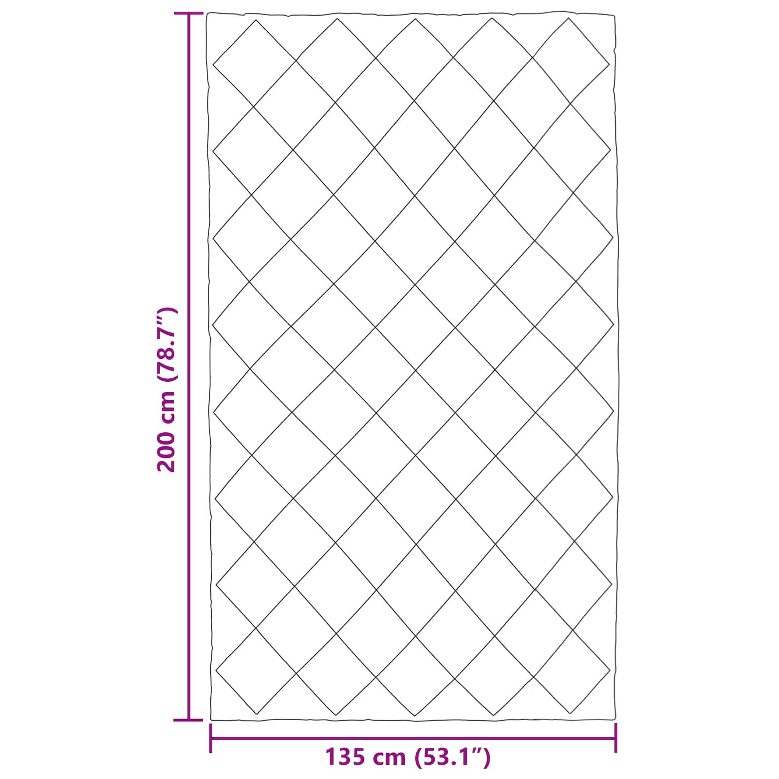Ganzjahresbettdecke Grün 135 x 200 cm Mikrofaser