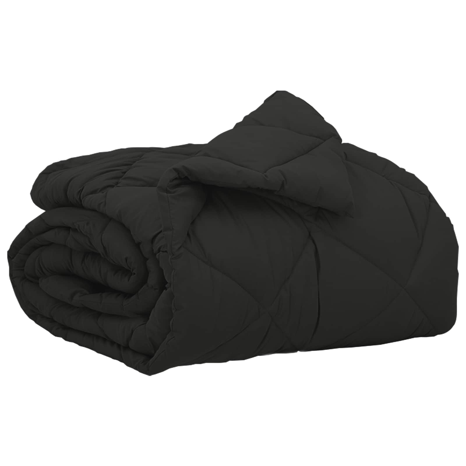 Ganzjahresbettdecke Schwarz 140 x 200 cm Mikrofaser