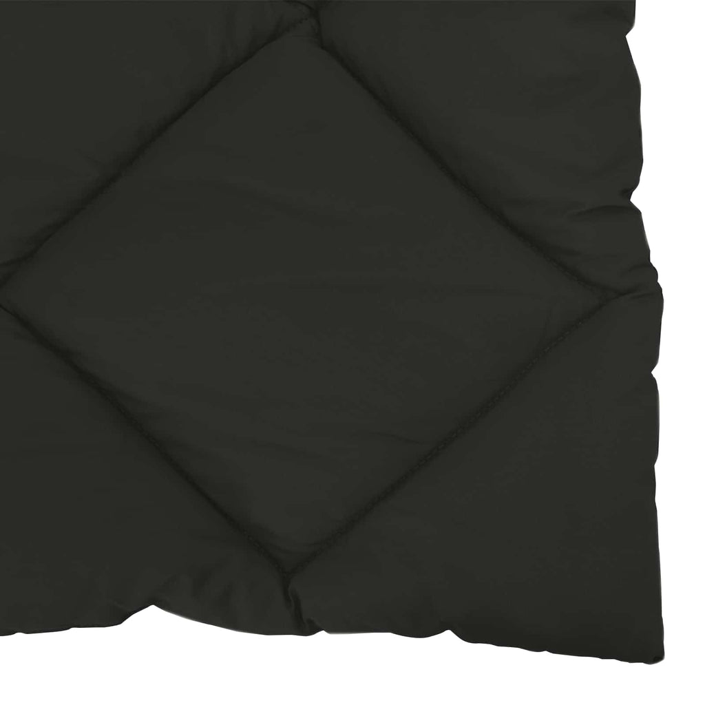 Ganzjahresbettdecke Schwarz 200 x 220 cm Mikrofaser
