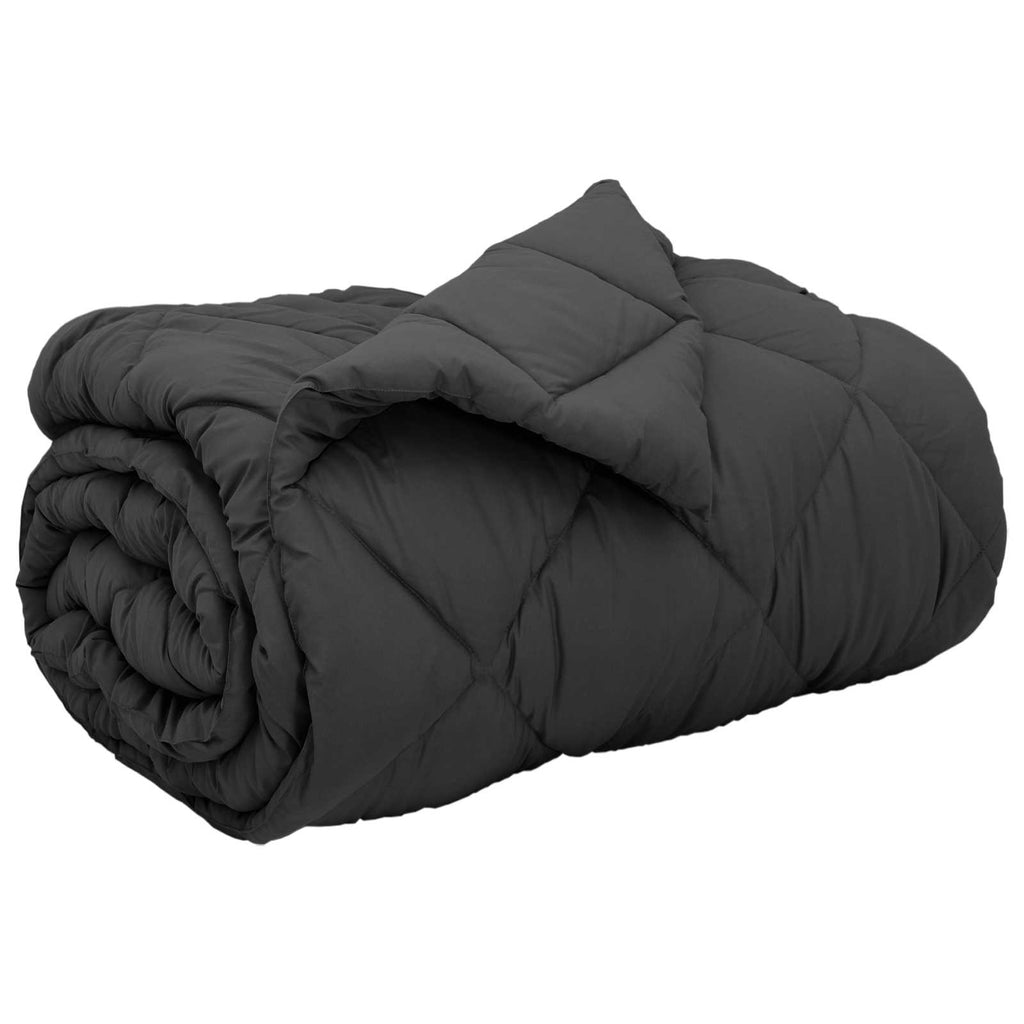 Winterbettdecke Anthrazit 140 x 200 cm Mikrofaser