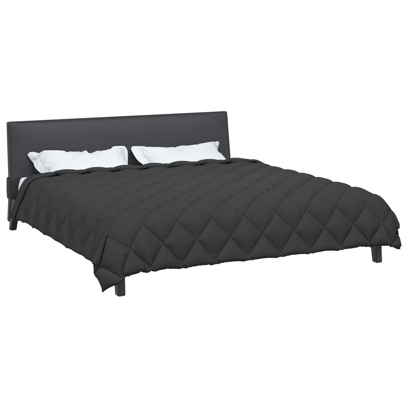 Winterbettdecke Anthrazit 200 x 200 cm Mikrofaser