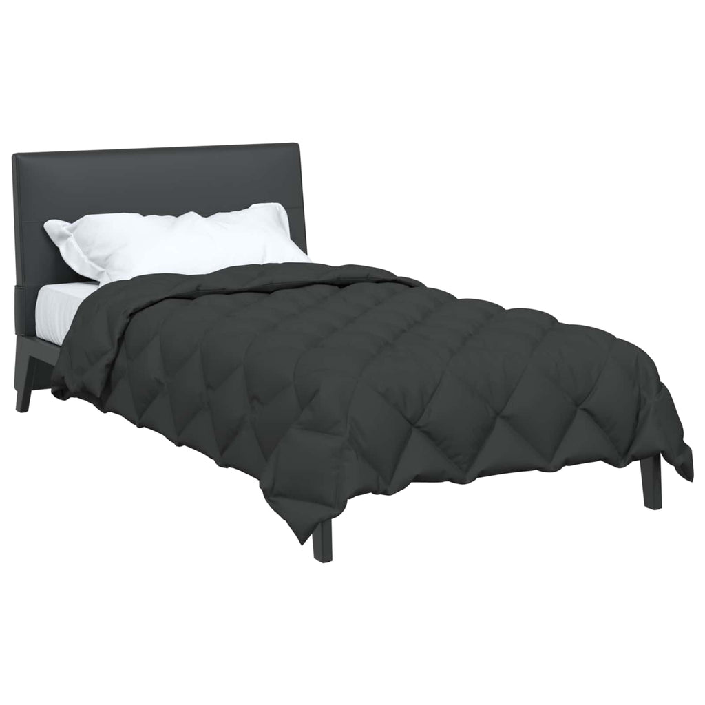 Winterbettdecke Anthrazit 135 x 220 cm Mikrofaser