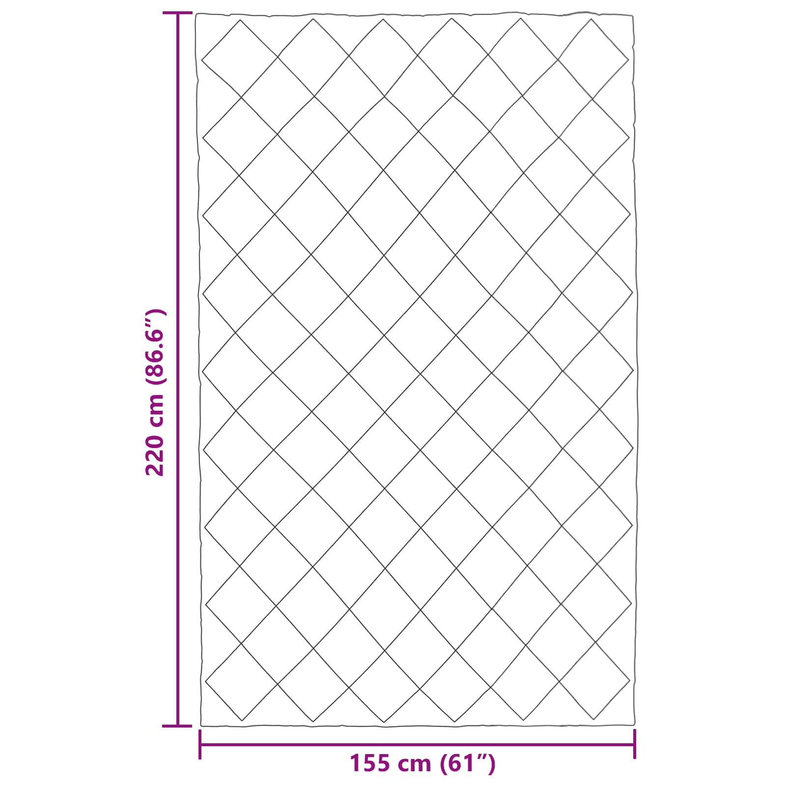 Winterbettdecke Anthrazit 155 x 220 cm Mikrofaser