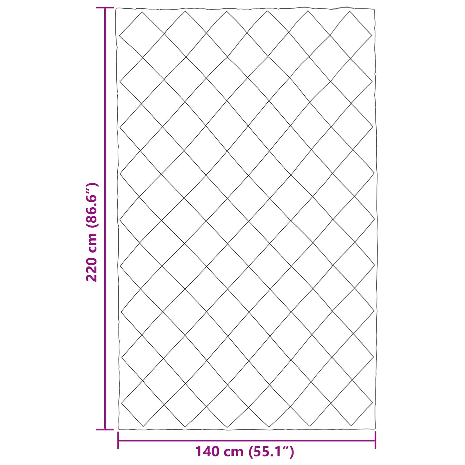 Winterbettdecke Anthrazit und Taupe 140 x 220 cm Mikrofaser