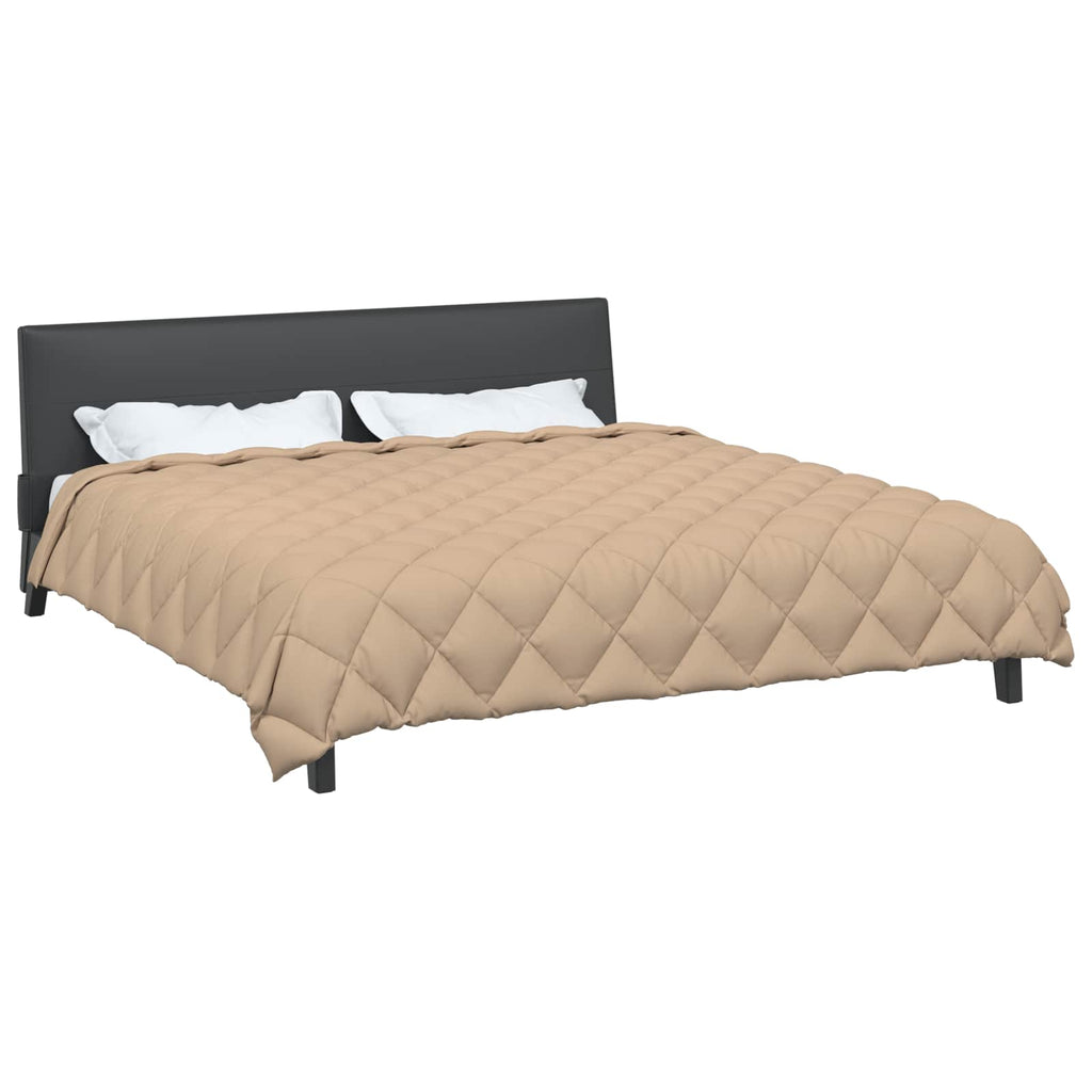 Winterbettdecke Taupe 200 x 240 cm Mikrofaser