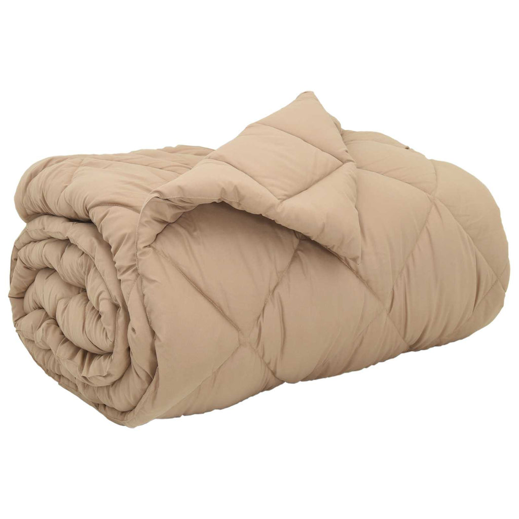 Winterbettdecke Taupe 140 x 220 cm Mikrofaser