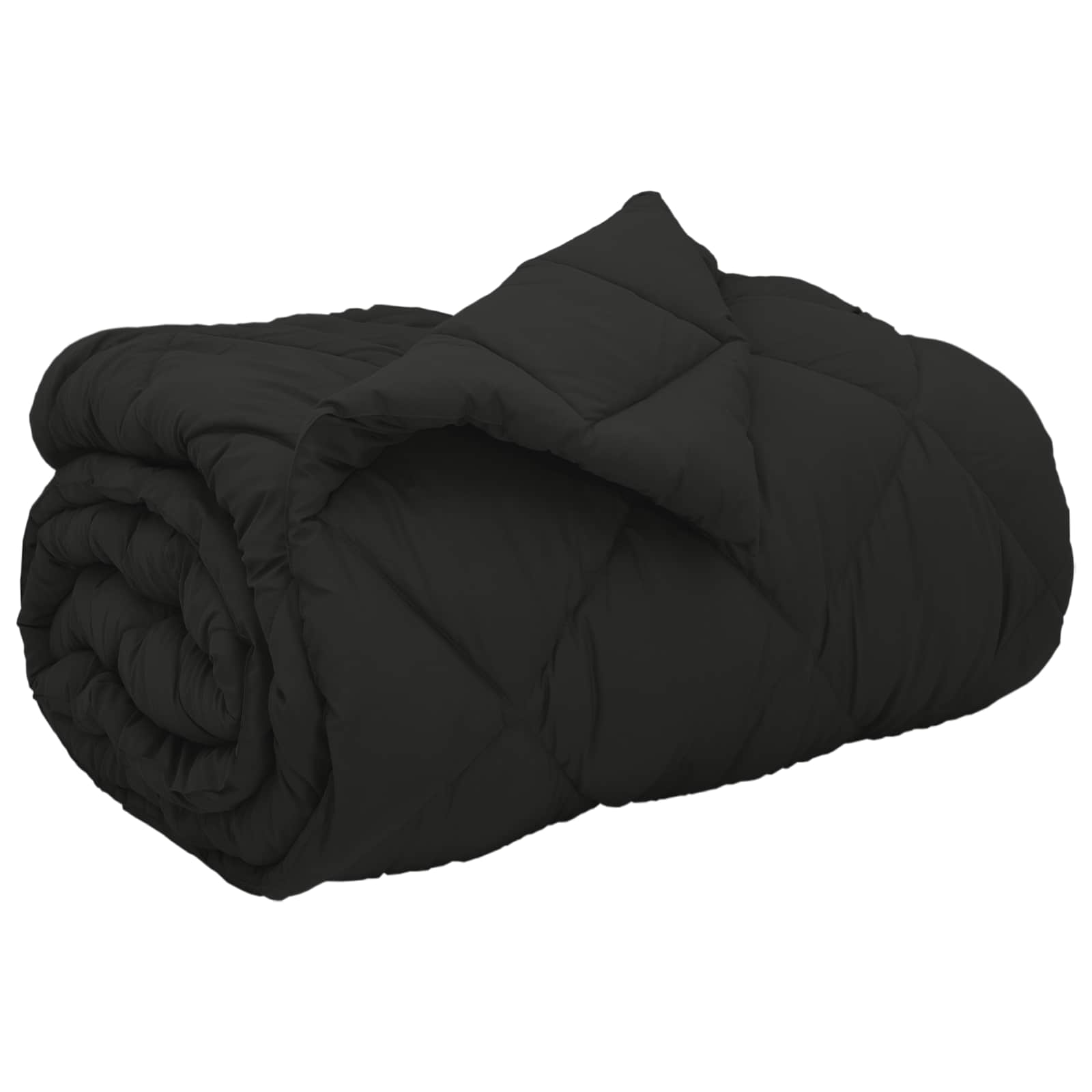Winterbettdecke Schwarz 140 x 200 cm Mikrofaser