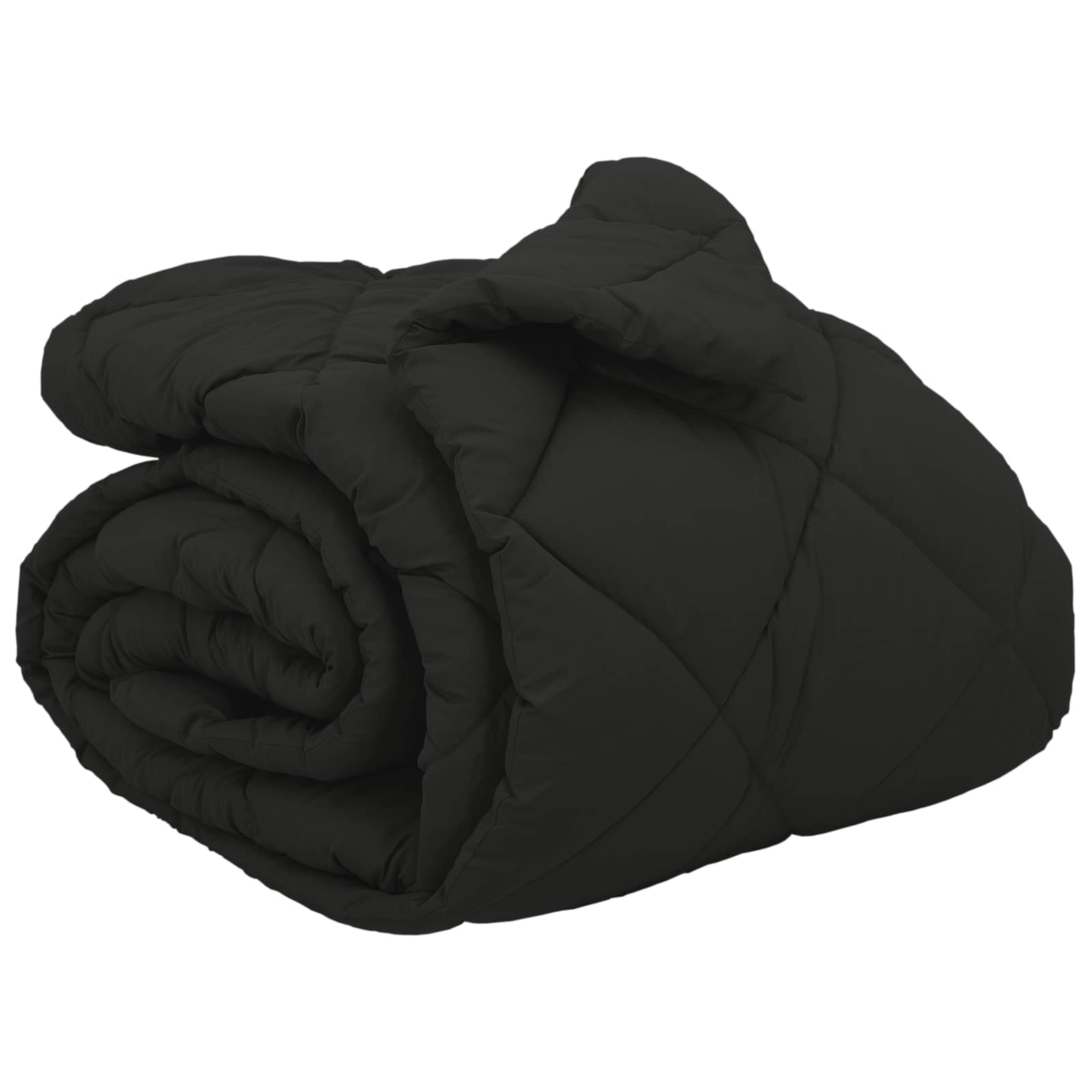 Winterbettdecke Schwarz 220 x 240 cm Mikrofaser