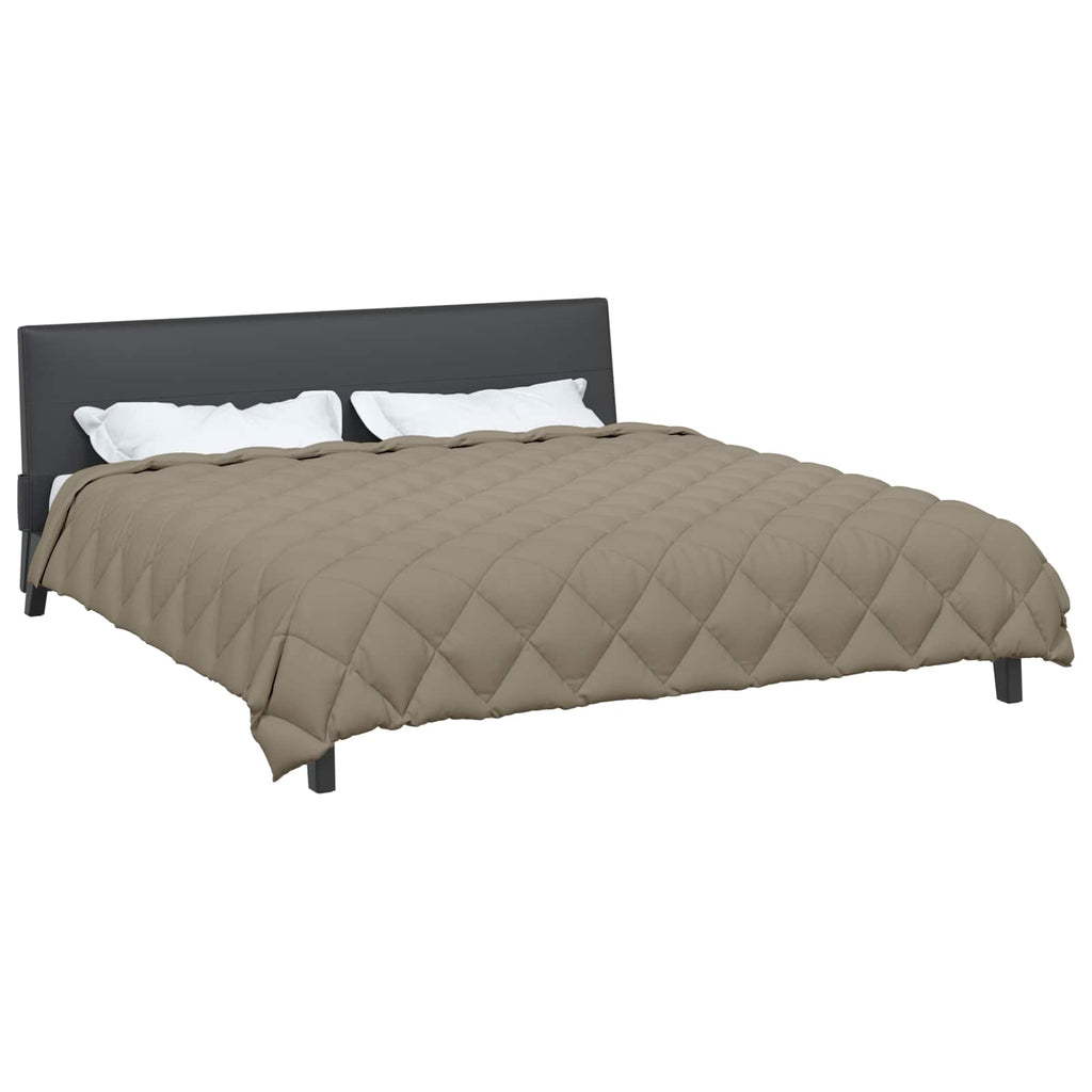 Winterbettdecke Hellgrau 220 x 240 cm Mikrofaser