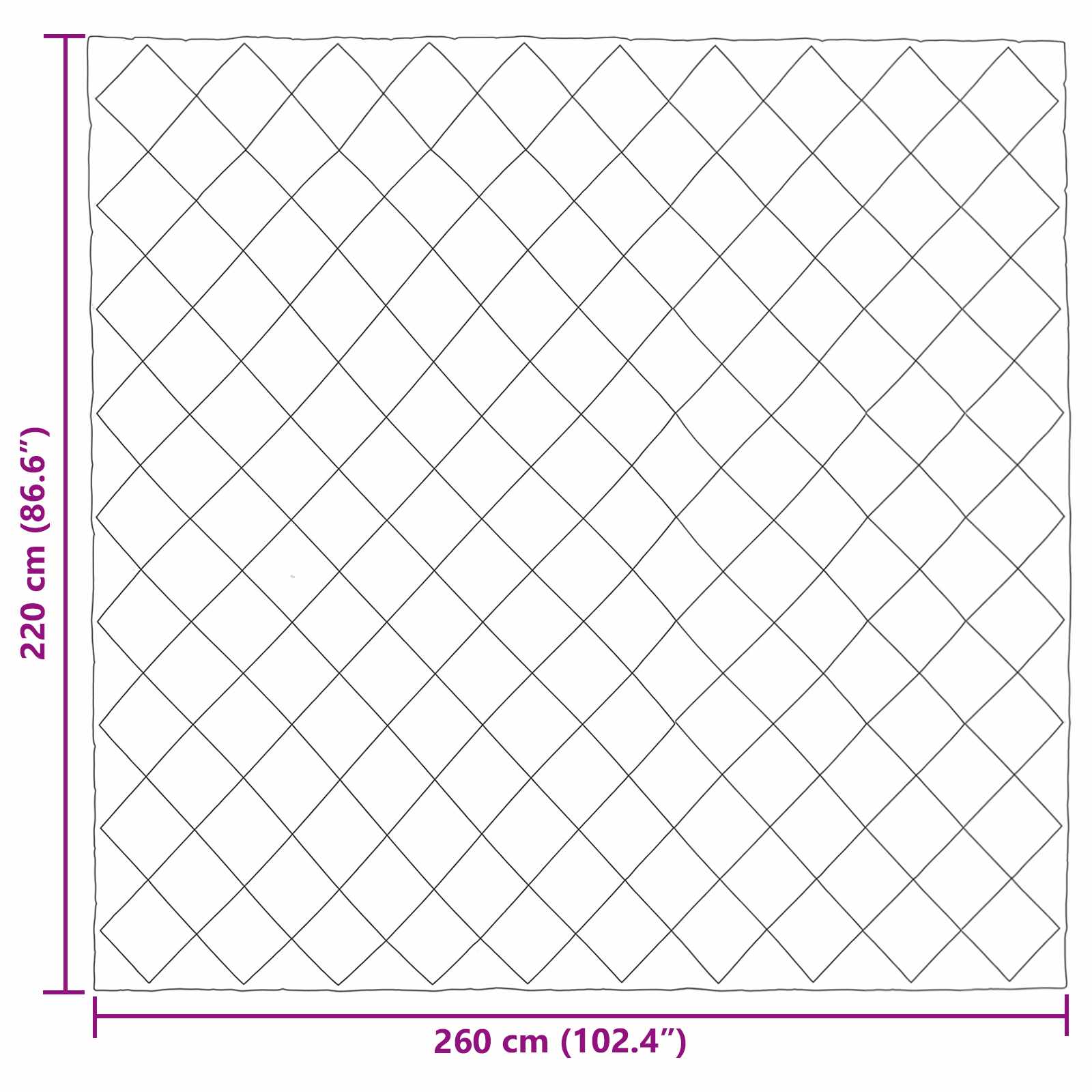Winterbettdecke Hellgrau und Anthrazit 220 x 260 cm Mikrofaser