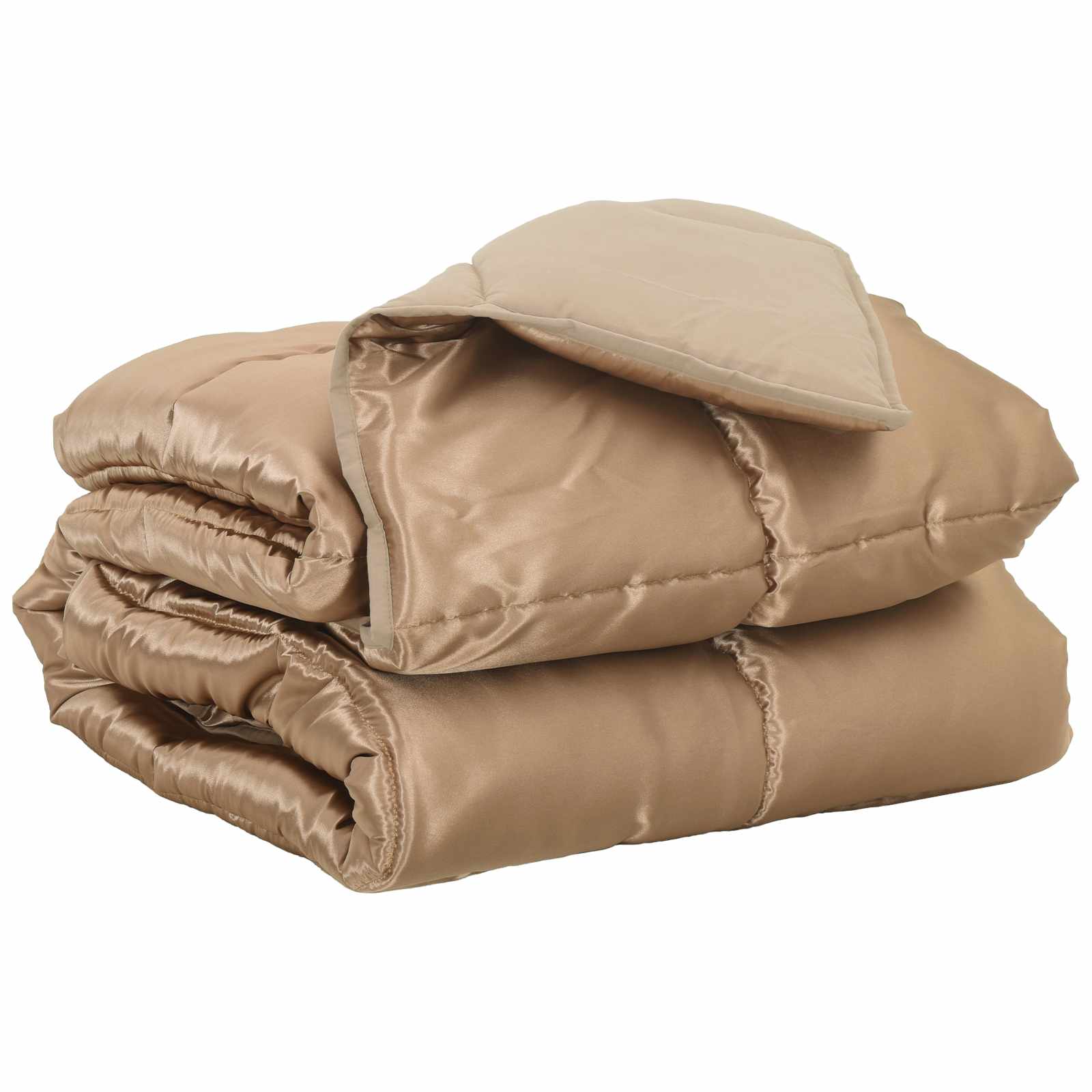 Ganzjahresbettdecke Gold 220 x 240 cm Satin und Mikrofaser