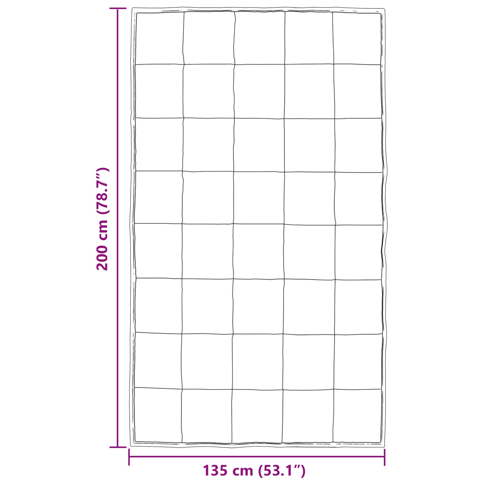 Ganzjahresbettdecke Schwarz 135 x 200 cm Satin und Mikrofaser