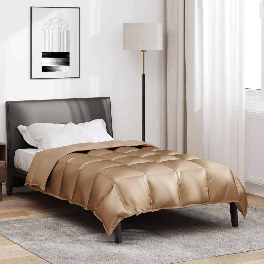 Winterbettdecke Gold 155 x 220 cm Satin und Mikrofaser