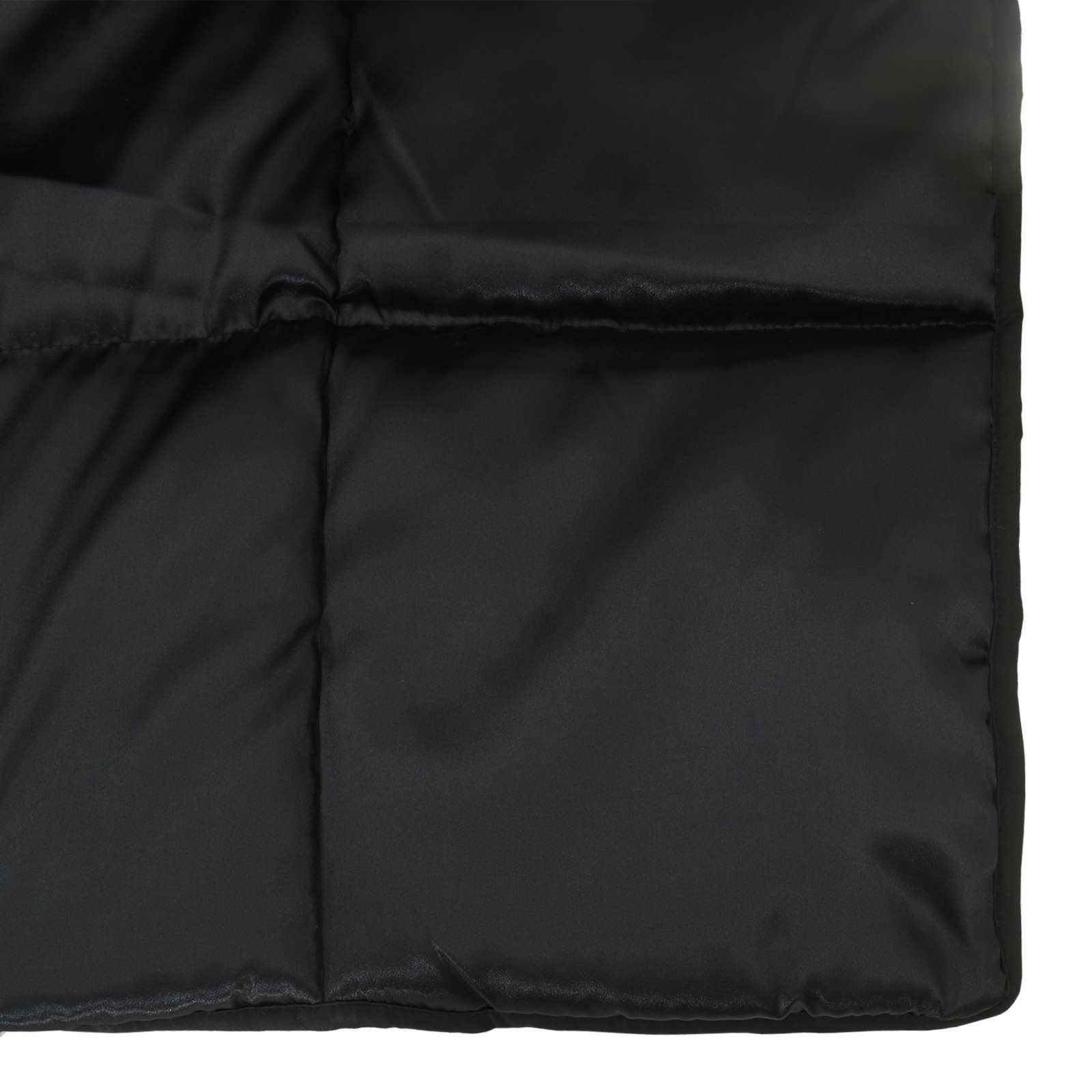 Winterbettdecke Schwarz 140 x 200 cm Satin und Mikrofaser