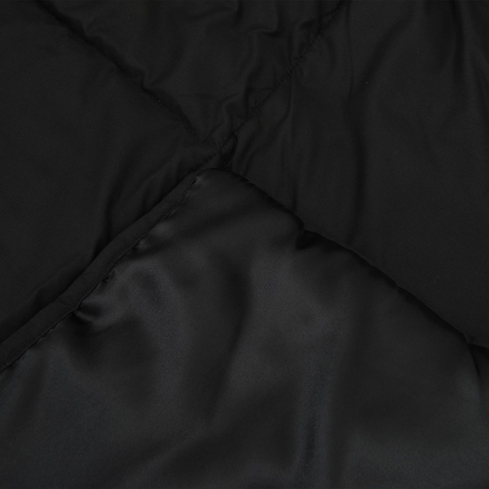 Winterbettdecke Schwarz 200 x 200 cm Satin und Mikrofaser