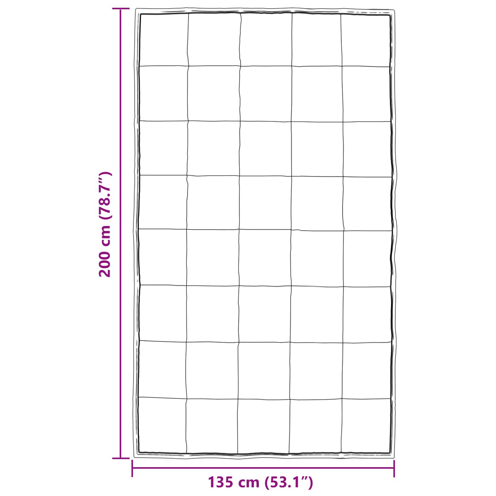 Winterbettdecke Silber 135 x 200 cm Satin und Mikrofaser