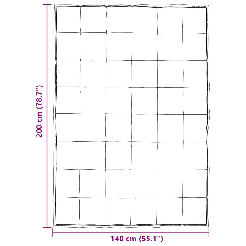 Winterbettdecke Silber 140 x 200 cm Satin und Mikrofaser