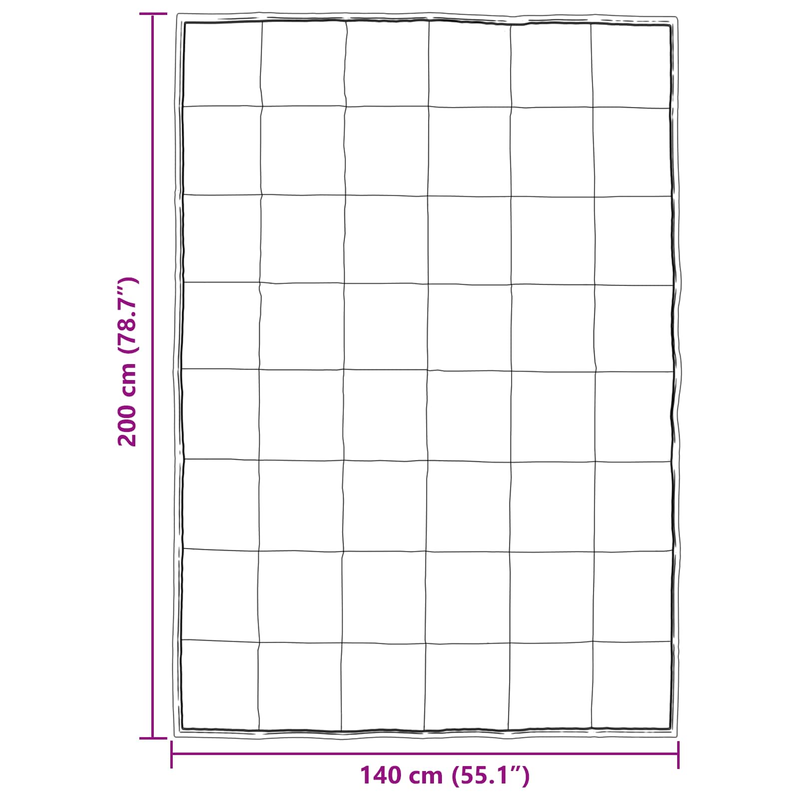 Winterbettdecke Silber 140 x 200 cm Satin und Mikrofaser