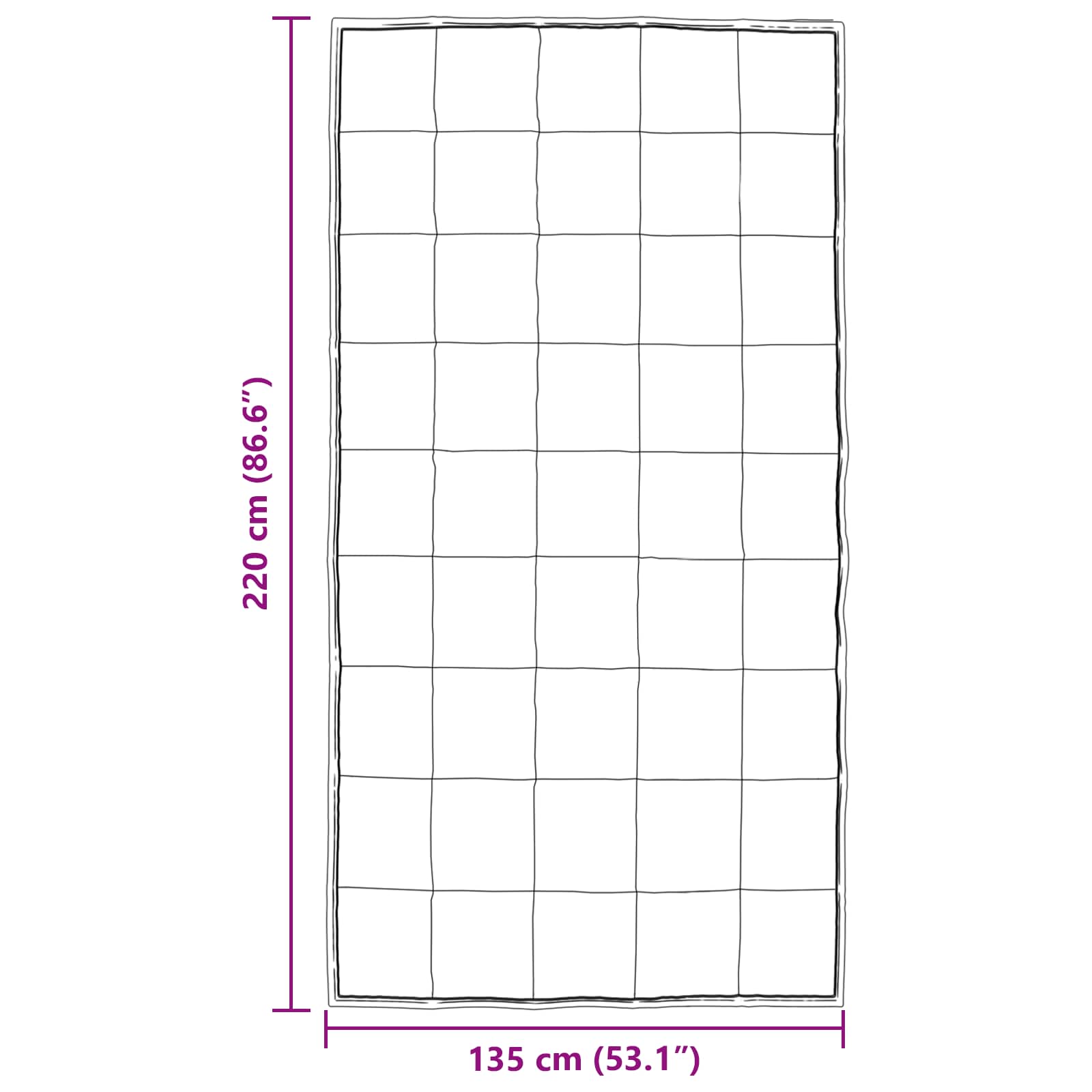 Winterbettdecke Silber 135 x 220 cm Satin und Mikrofaser
