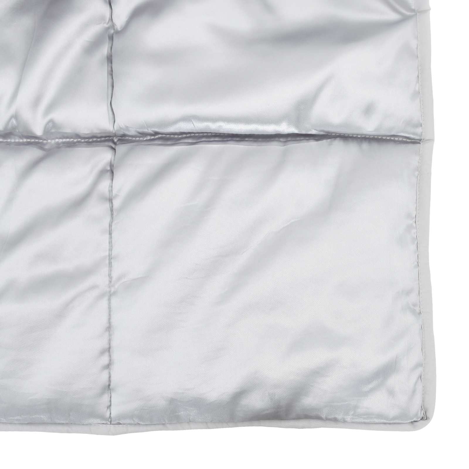 Winterbettdecke Silber 200 x 220 cm Satin und Mikrofaser