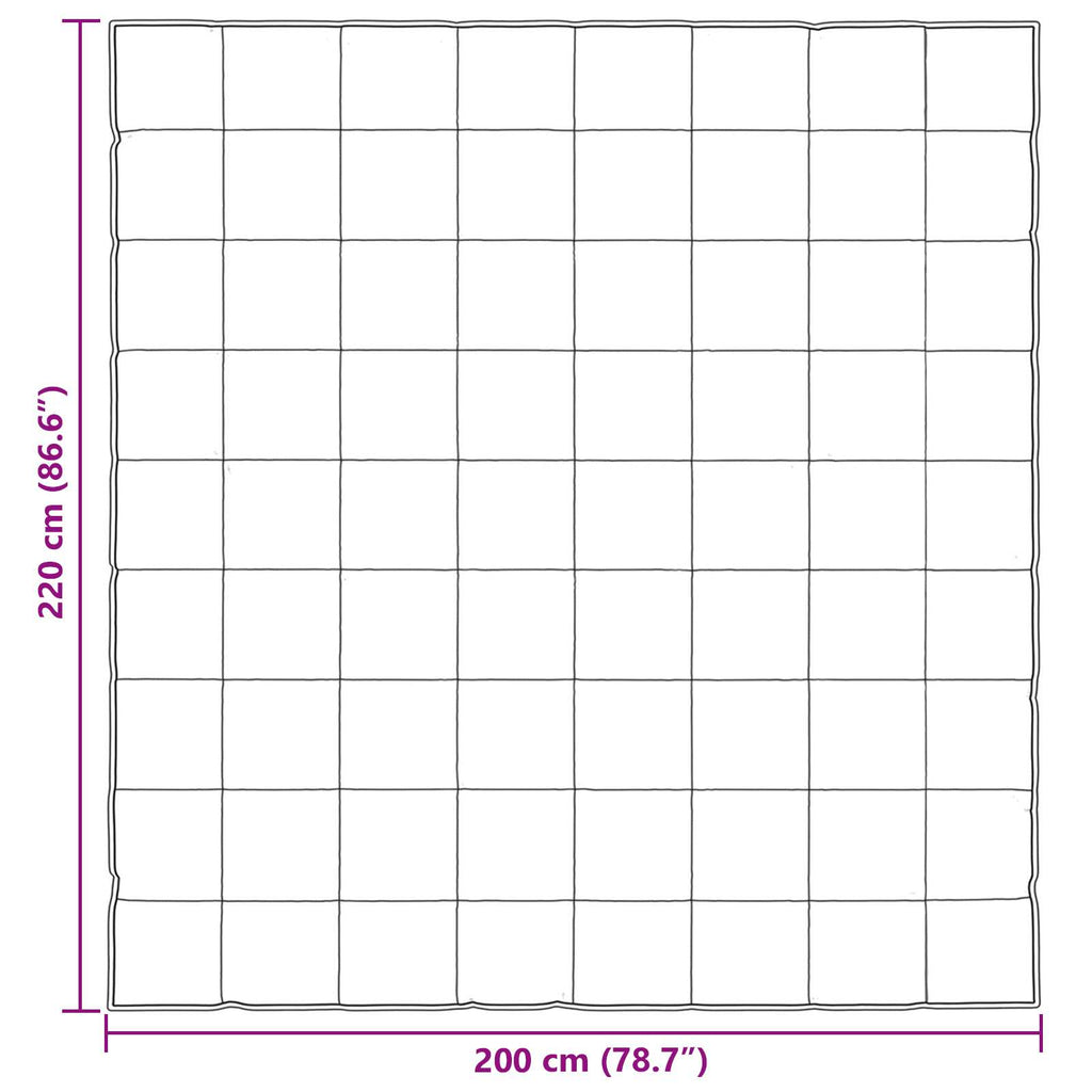 Winterbettdecke Silber 200 x 220 cm Satin und Mikrofaser