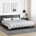 Winterbettdecke Silber 240 x 260 cm Satin und Mikrofaser
