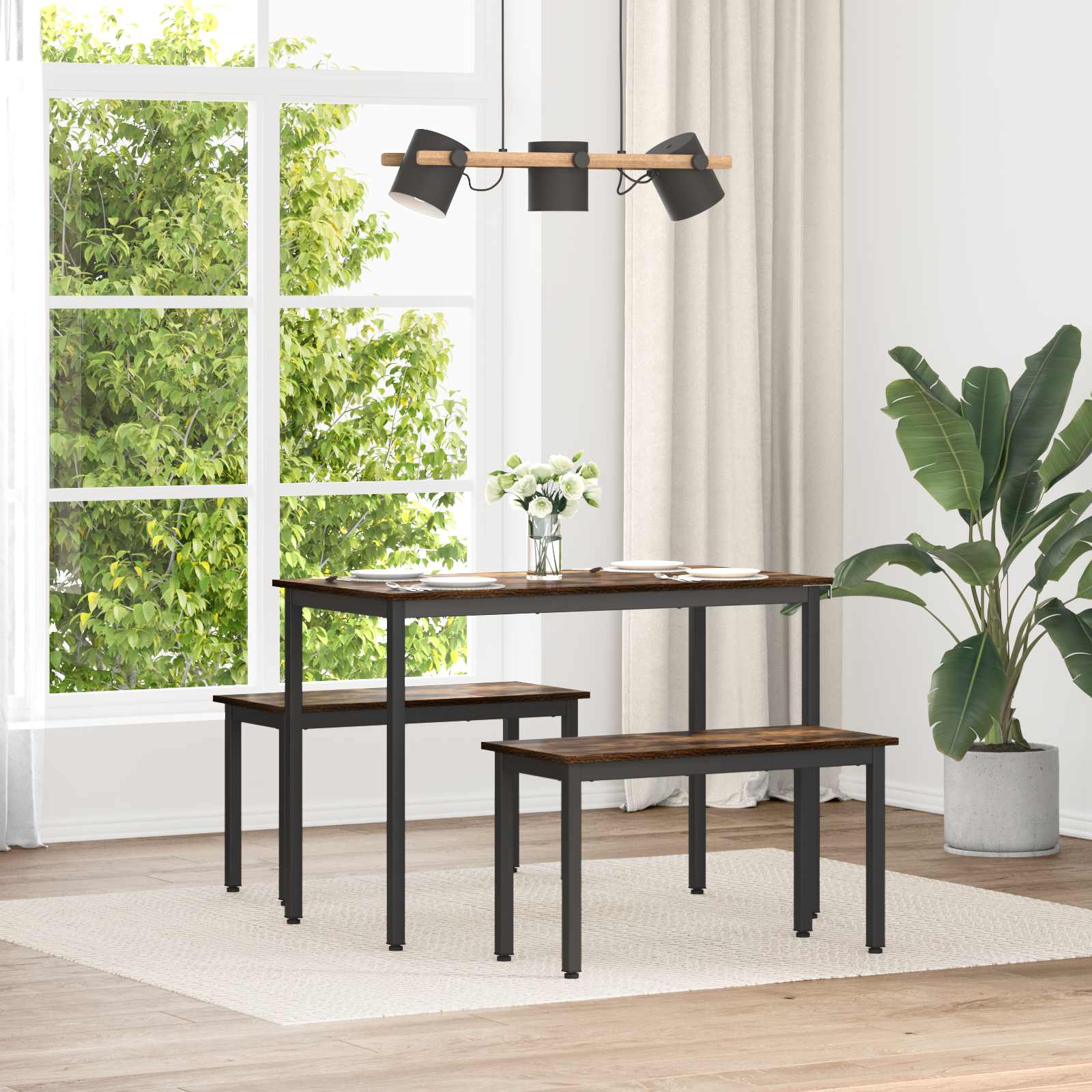 Bank Raucharbe 80 x 35 x 45 cm Holzwerkstoff