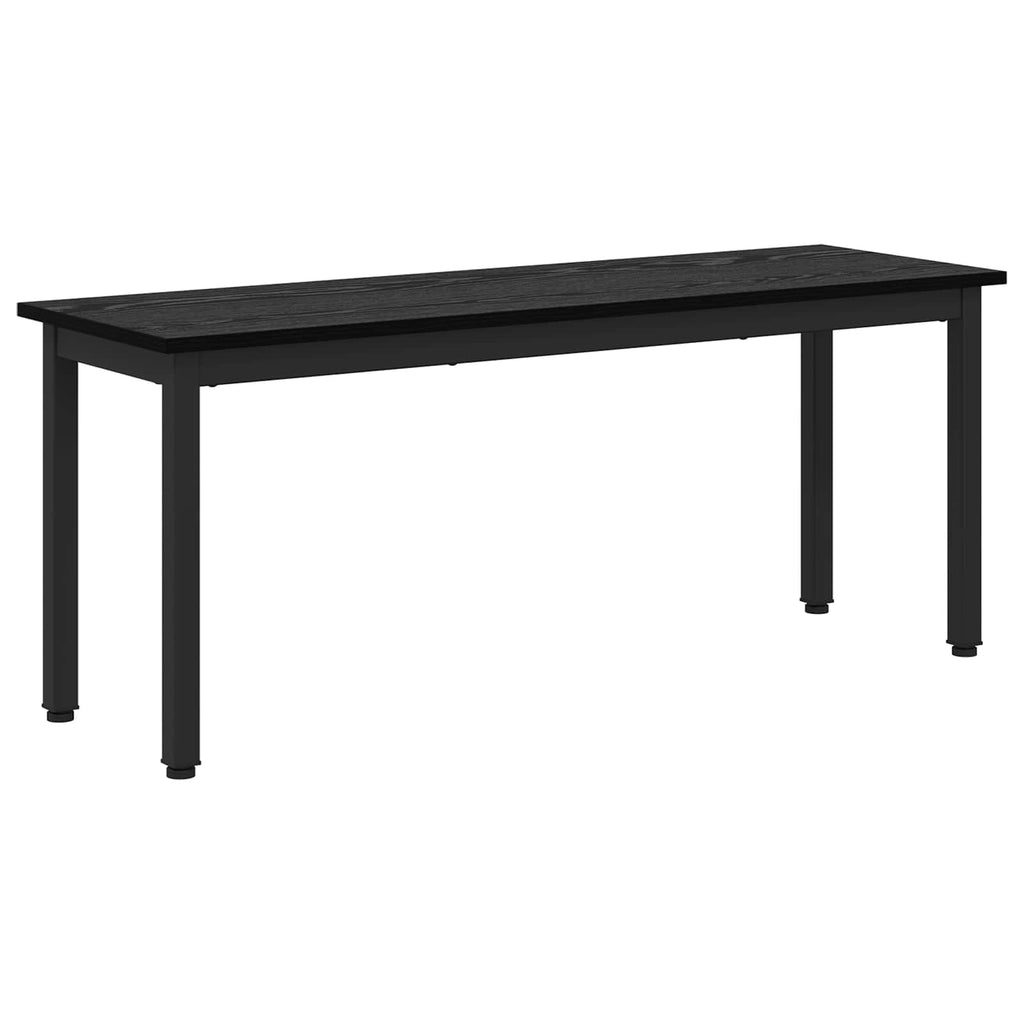Bank Schwarz Eichen-Optik 110 x 35 x 45 cm Holzwerkstoff