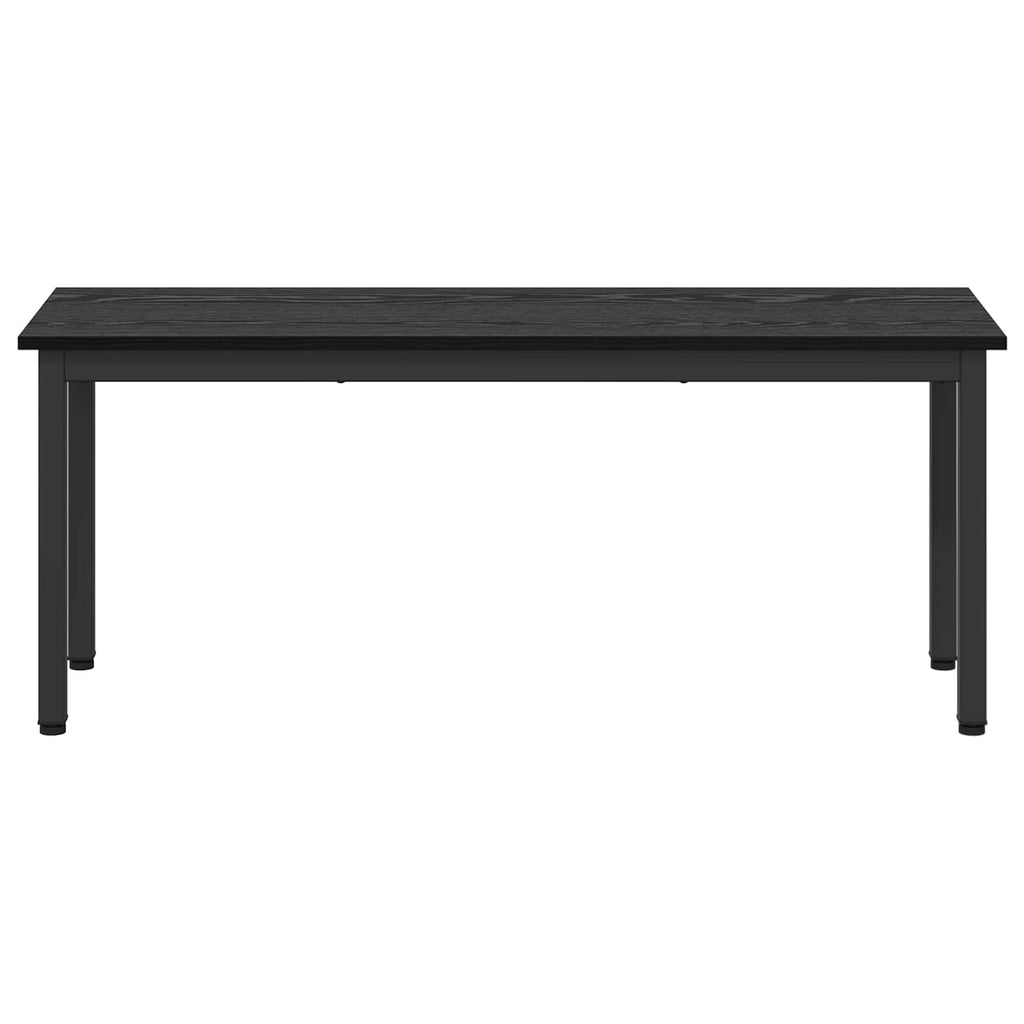Bank Schwarz Eichen-Optik 110 x 35 x 45 cm Holzwerkstoff