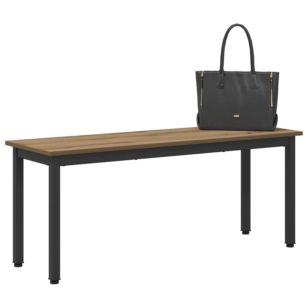 Bank Kunsthandwerk Eiche 110 x 35 x 45 cm Holzwerkstoff