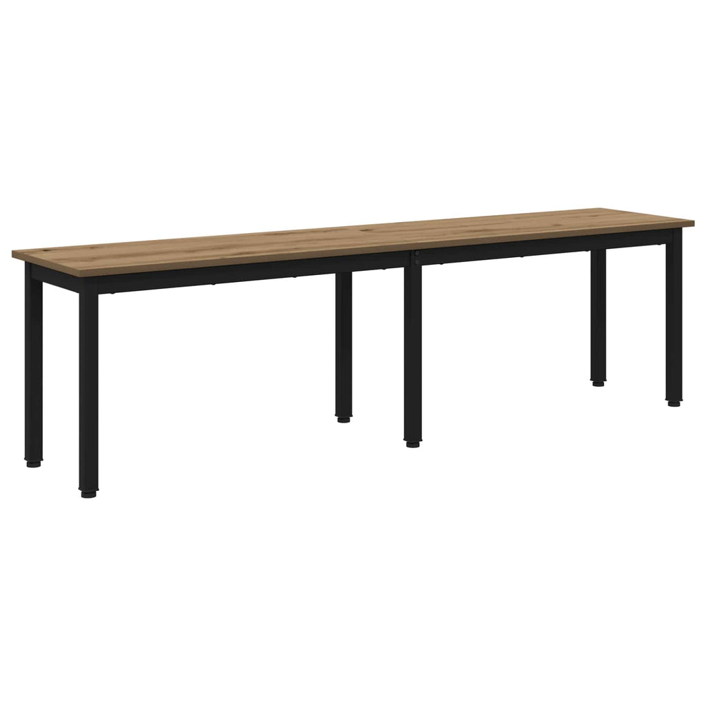 Bank Kunsthandwerk Eiche 160 x 35 x 45 cm Holzwerkstoff