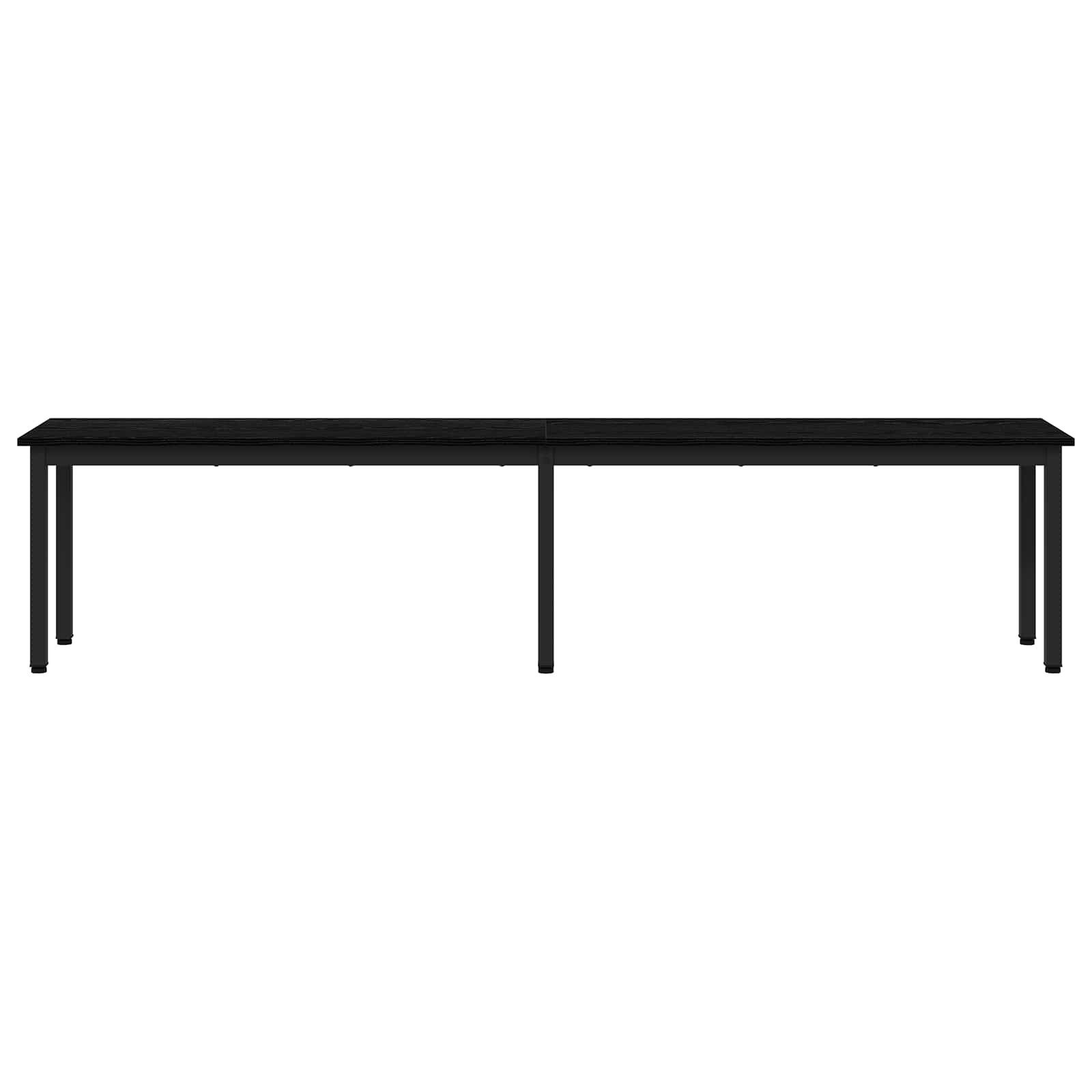 Bank Schwarz Eichen-Optik 200 x 35 x 45 cm Holzwerkstoff