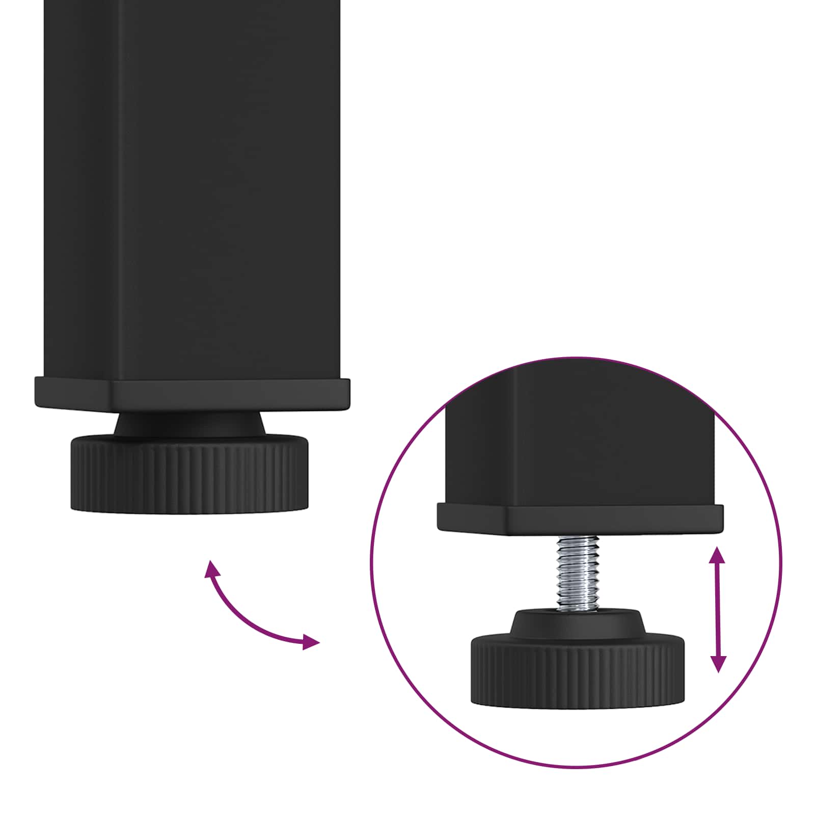 Esstische 110 x 100 x 75 cm METALL