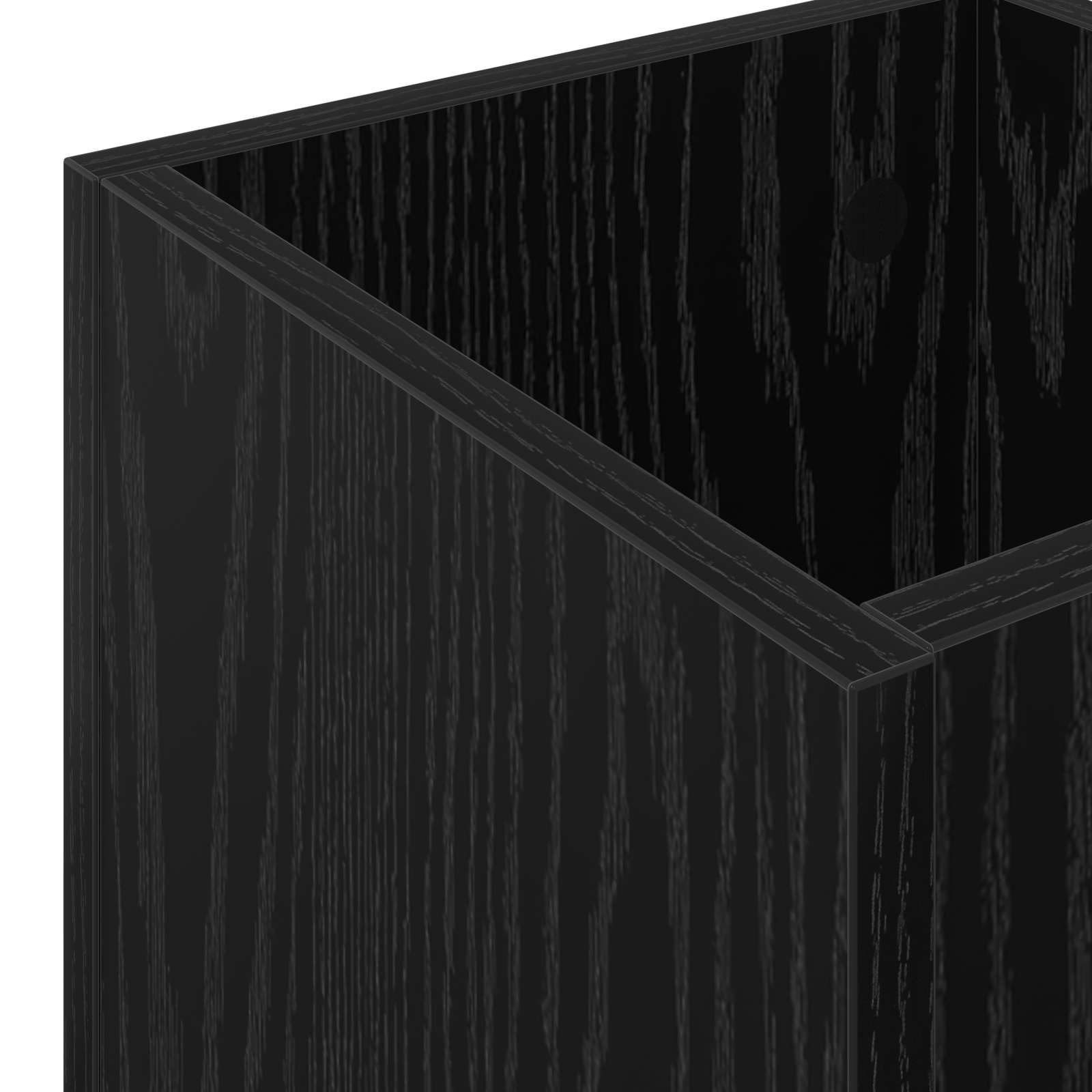 Sonnenschirmhalter Schwarz Eichen-Optik 25 x 24,5 x 64 cm