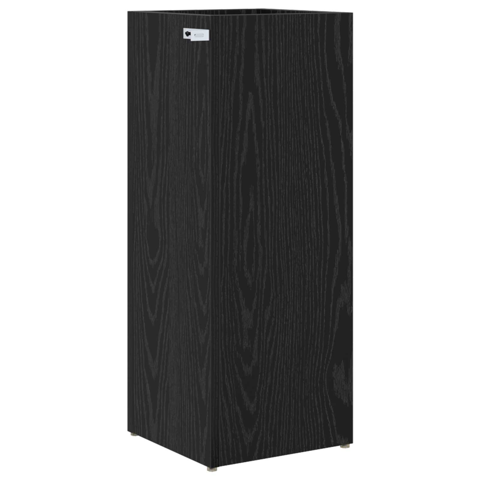 Sonnenschirmhalter Schwarz Eichen-Optik 25 x 24,5 x 64 cm