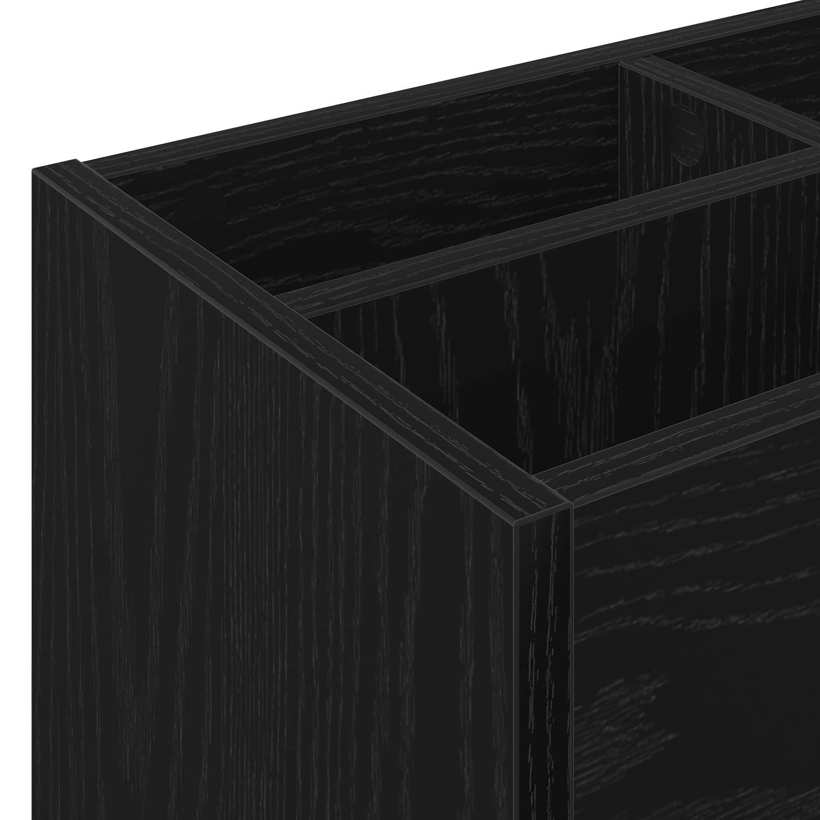 Sonnenschirmhalter Schwarz Eichen-Optik 65 x 24 x 50 cm