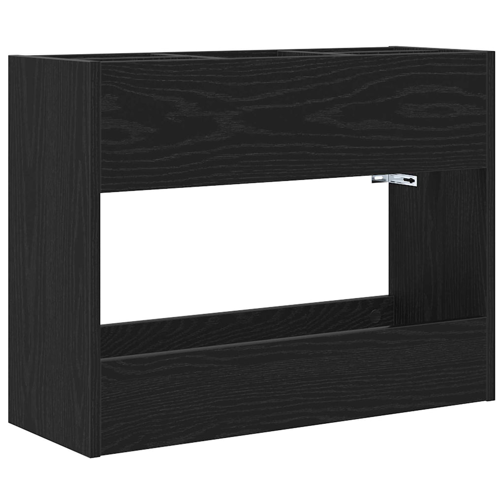 Sonnenschirmhalter Schwarz Eichen-Optik 65 x 24 x 50 cm