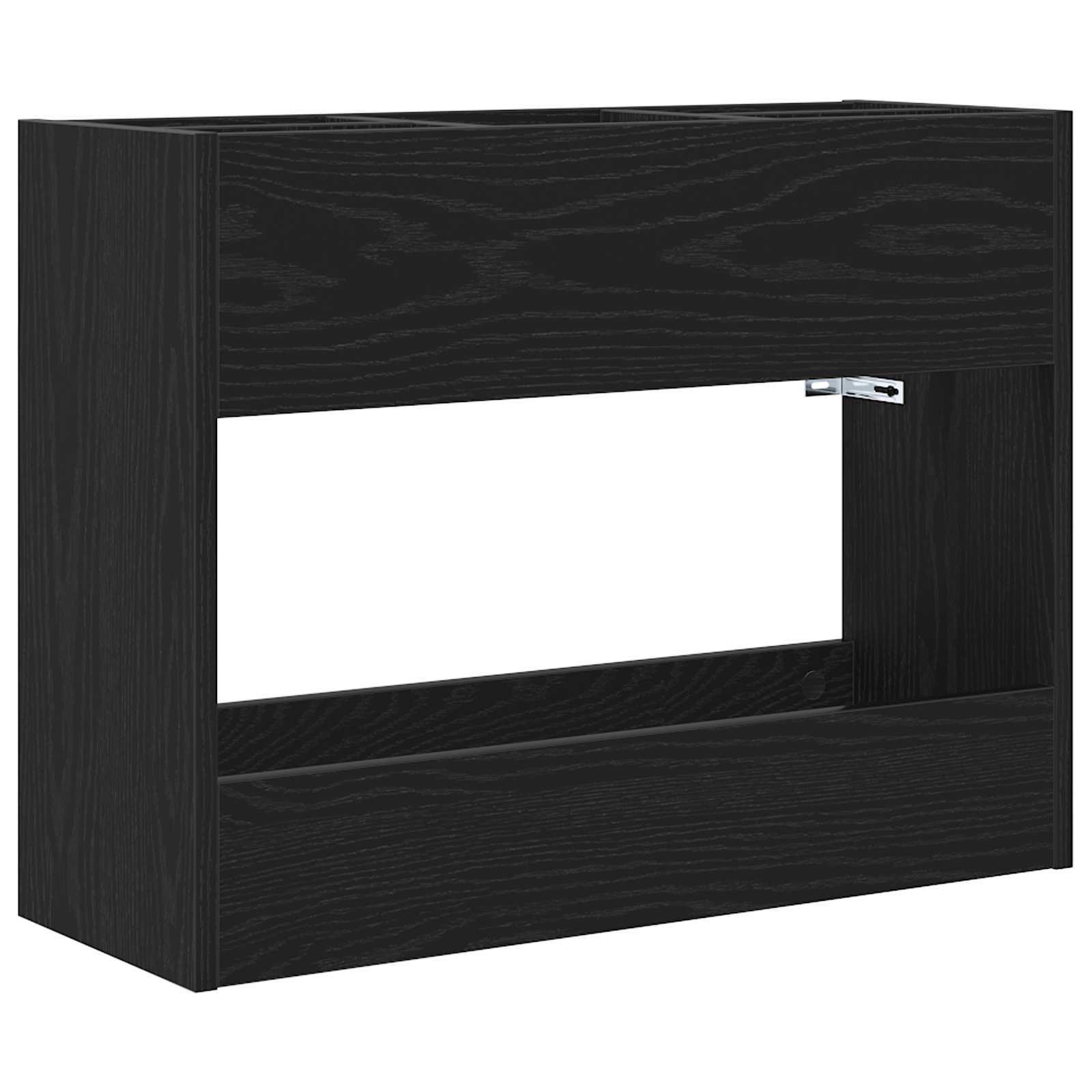 Sonnenschirmhalter Schwarz Eichen-Optik 65 x 24 x 50 cm