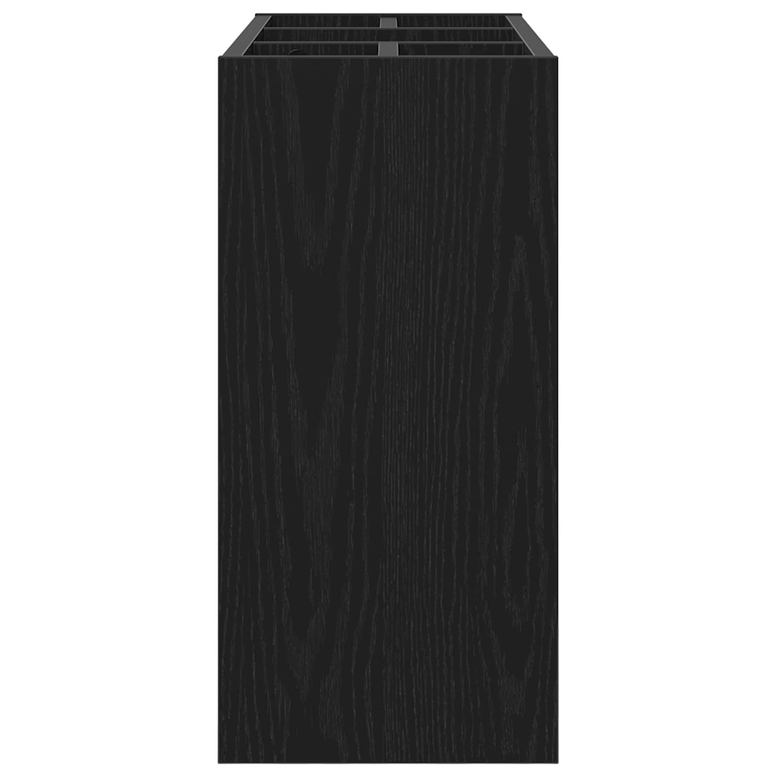 Sonnenschirmhalter Schwarz Eichen-Optik 65 x 24 x 50 cm