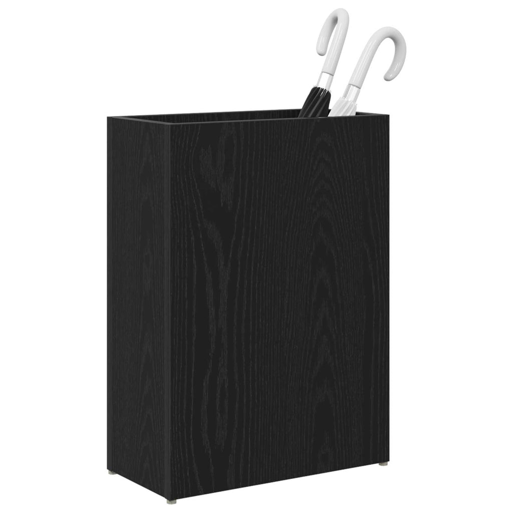 Sonnenschirmhalter Schwarz Eichen-Optik 40 x 20 x 55,5 cm