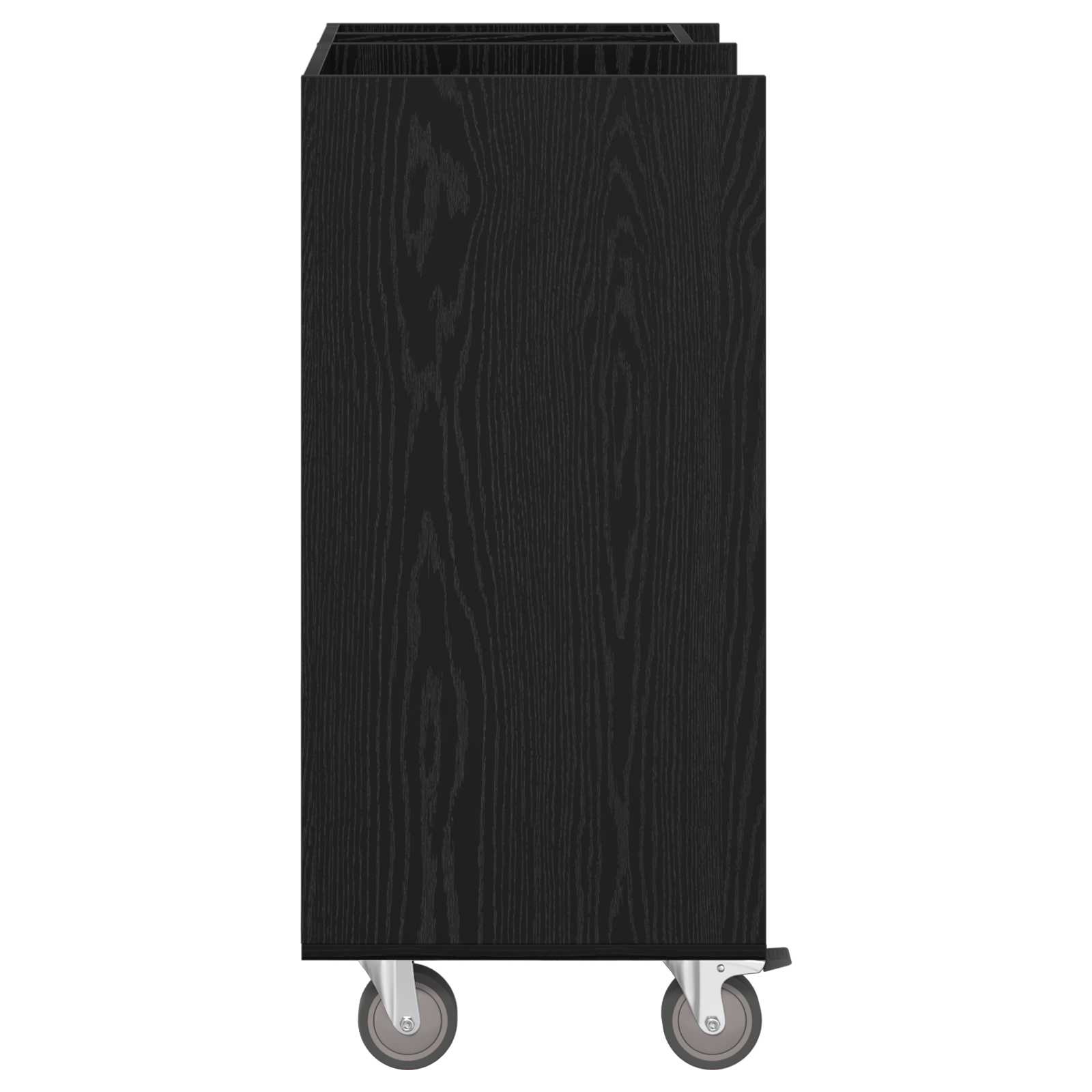 Golf Schrank Mit Rad Uni Schwarz Eichen-Optik 65 x 45 x 98 cm