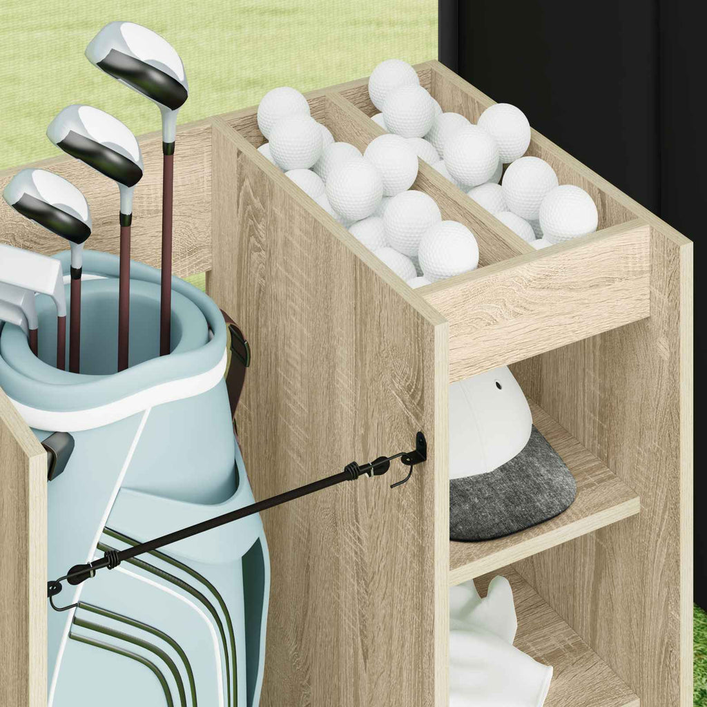 Golf Schrank Mit Rad Uni Sonoma-Eiche 65 x 45 x 98 cm