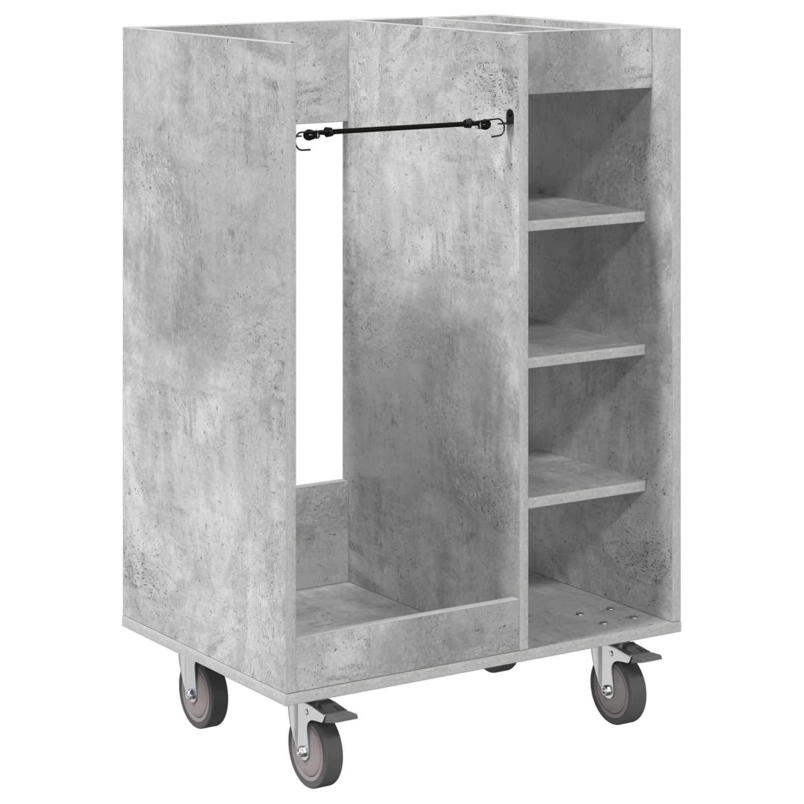 Golf Schrank Mit Rad Uni Beton Grau 65 x 45 x 98 cm