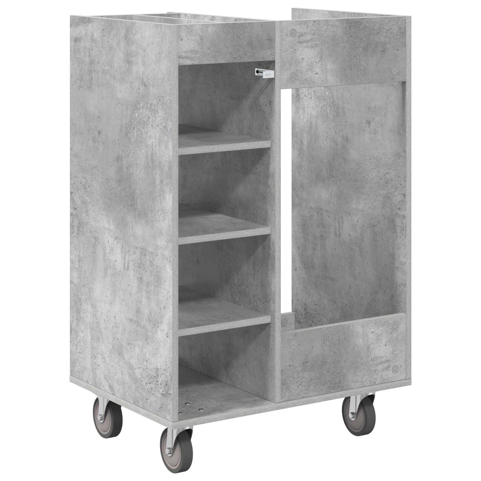 Golf Schrank Mit Rad Uni Beton Grau 65 x 45 x 98 cm