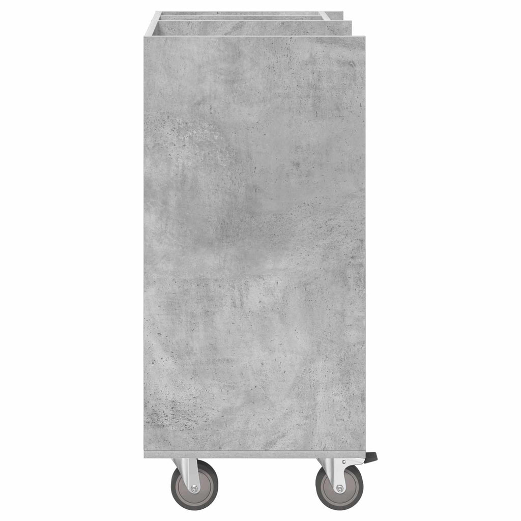 Golf Schrank Mit Rad Uni Beton Grau 65 x 45 x 98 cm