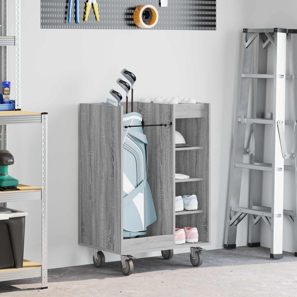 Golf Schrank Mit Rad Uni Graues Sonoma 65 x 45 x 98 cm
